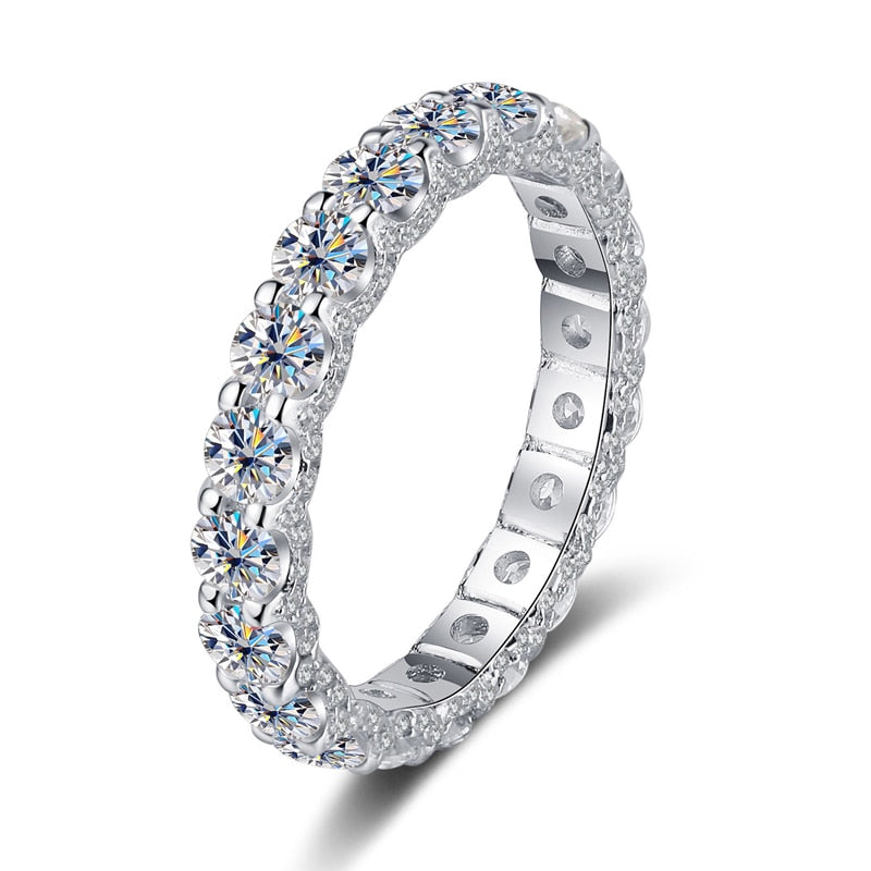 Forever Flawless 2.1ct Moissanite Wedding Ring | BHG Jewelry